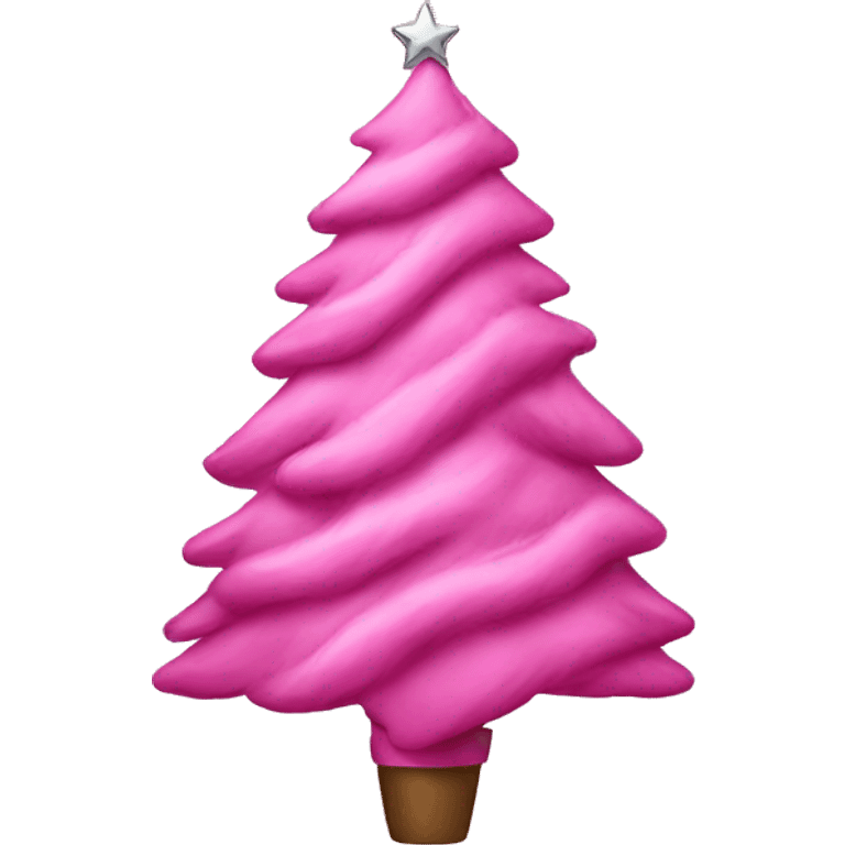 pink christmas tree emoji