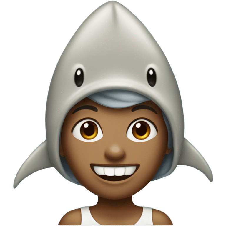 Woman with shark hat  emoji