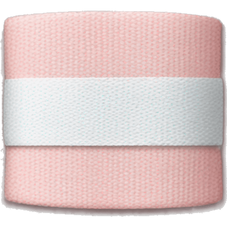 Pale pink bandage emoji