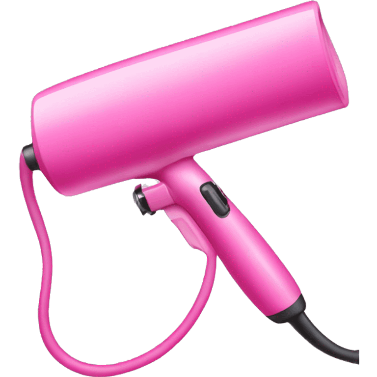 pink hair curling iron emoji