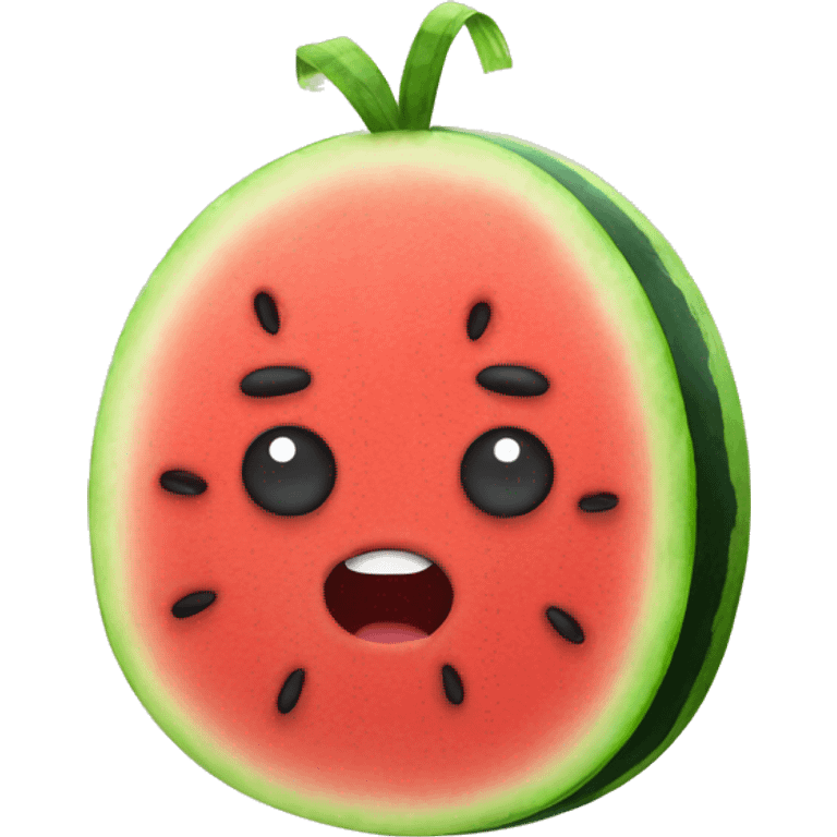 Watermelon with legs emoji