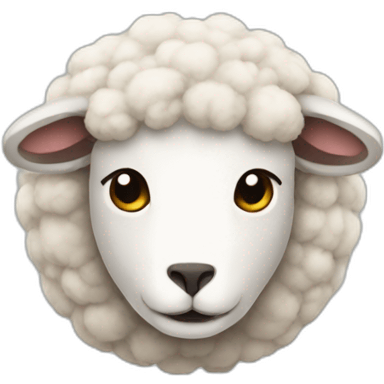 Sheep with cat head emoji