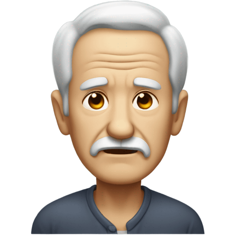 Old man with a hurt back emoji