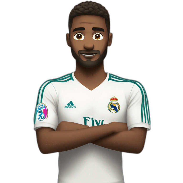 real madrid player shrug emoji