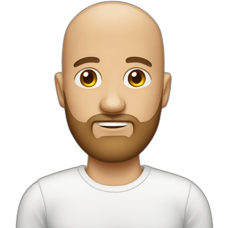 bald man with beard emoji