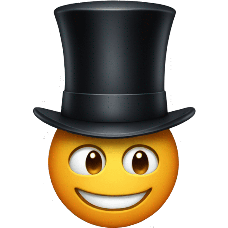 reddit head with a top hat emoji