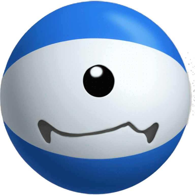 White tk mar in a blue ball emoji