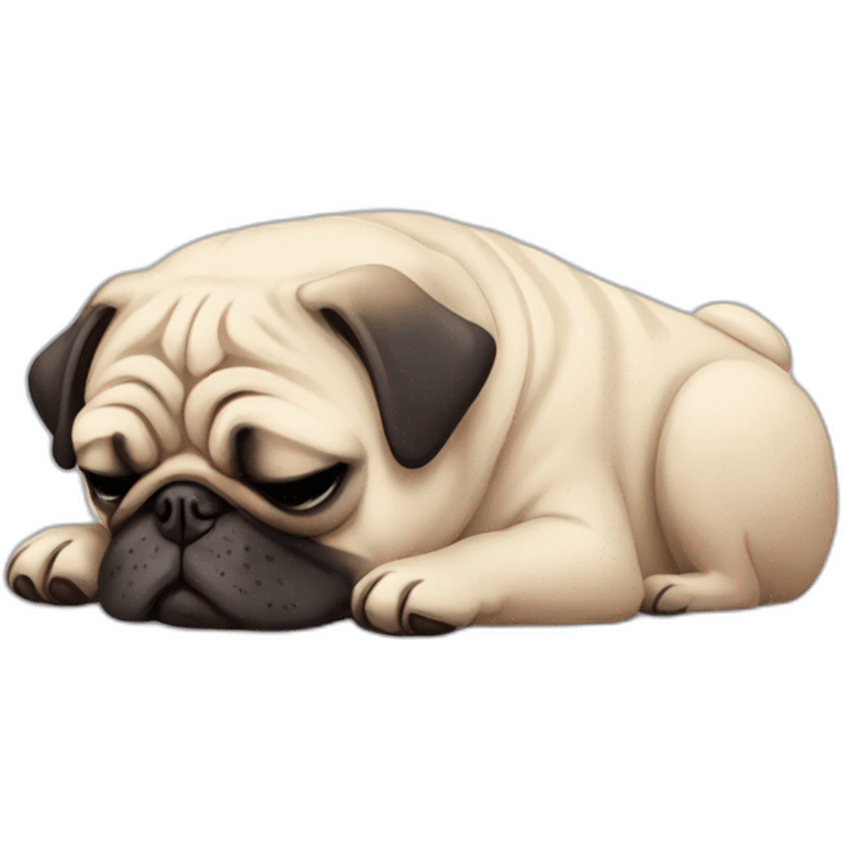 sleepy-happy-pug emoji