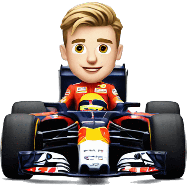 Max Verstappen  f1 driver in a car emoji