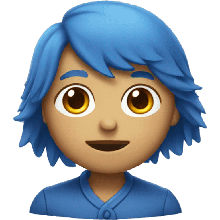 Blue chik chirik emoji