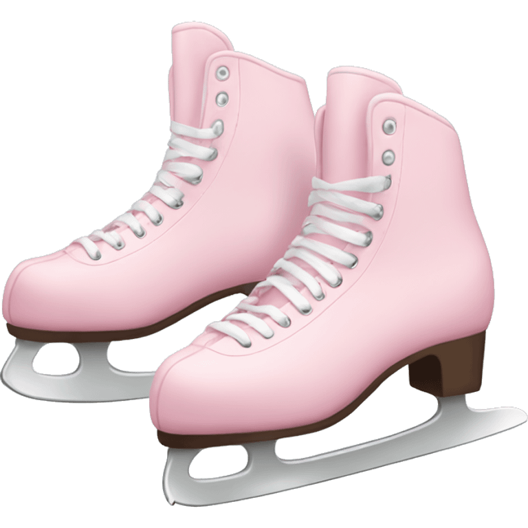 pastel pink ice skates emoji