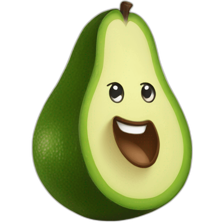 smiling avocado emoji