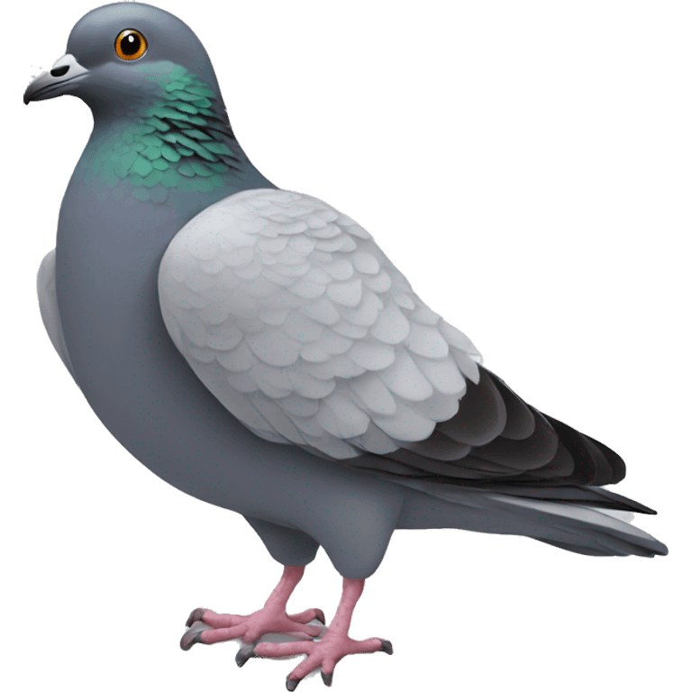 pigeon with feet emoji