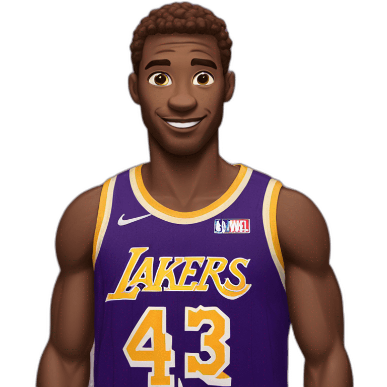 spider-man in lakers jersey emoji