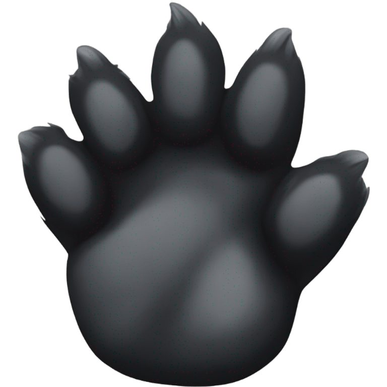 Black paw emoji