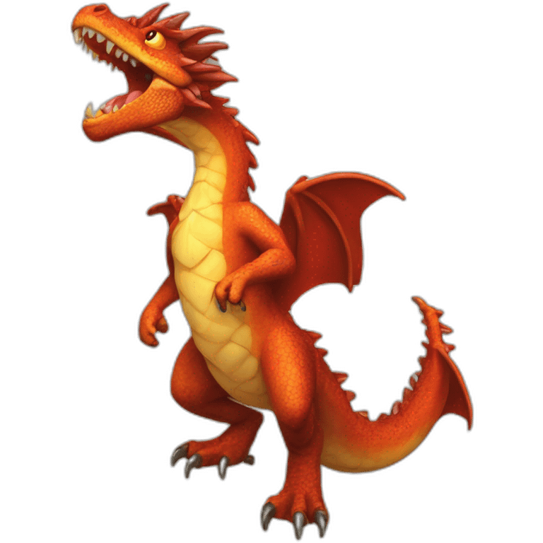 Dracaufeu ivre emoji