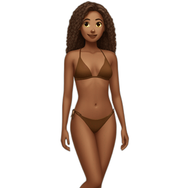 brown-woman-soft-fit-bikini-(beach body) emoji