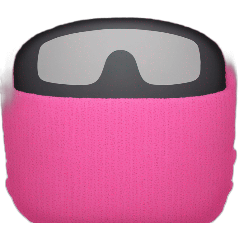 pink ski mask  emoji