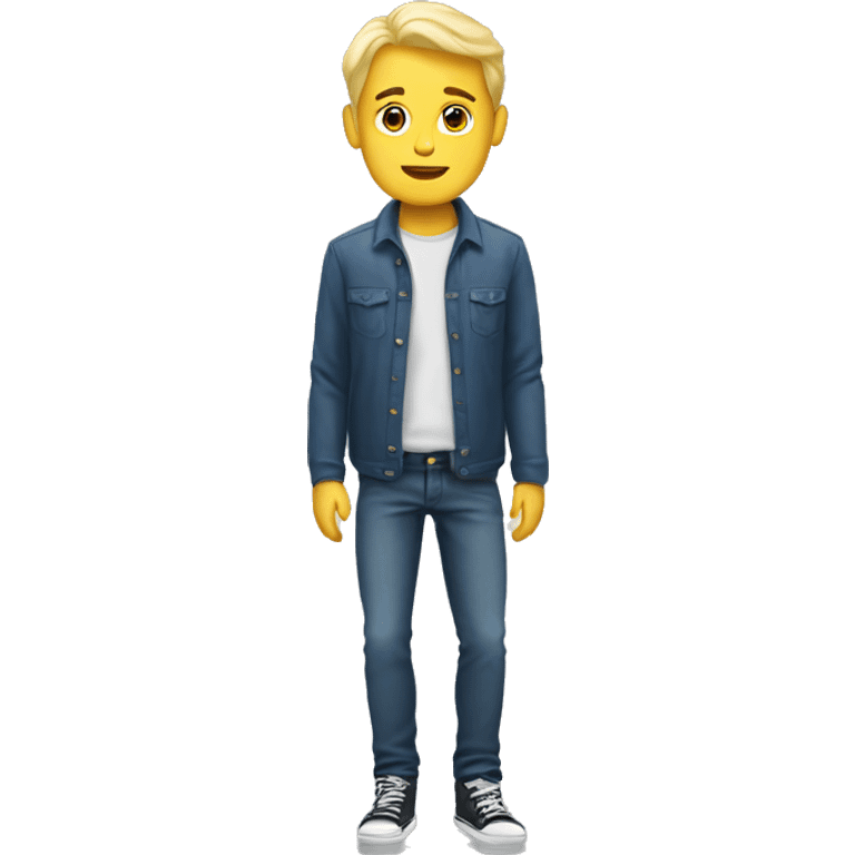 Blonde man with 2 fake legs emoji