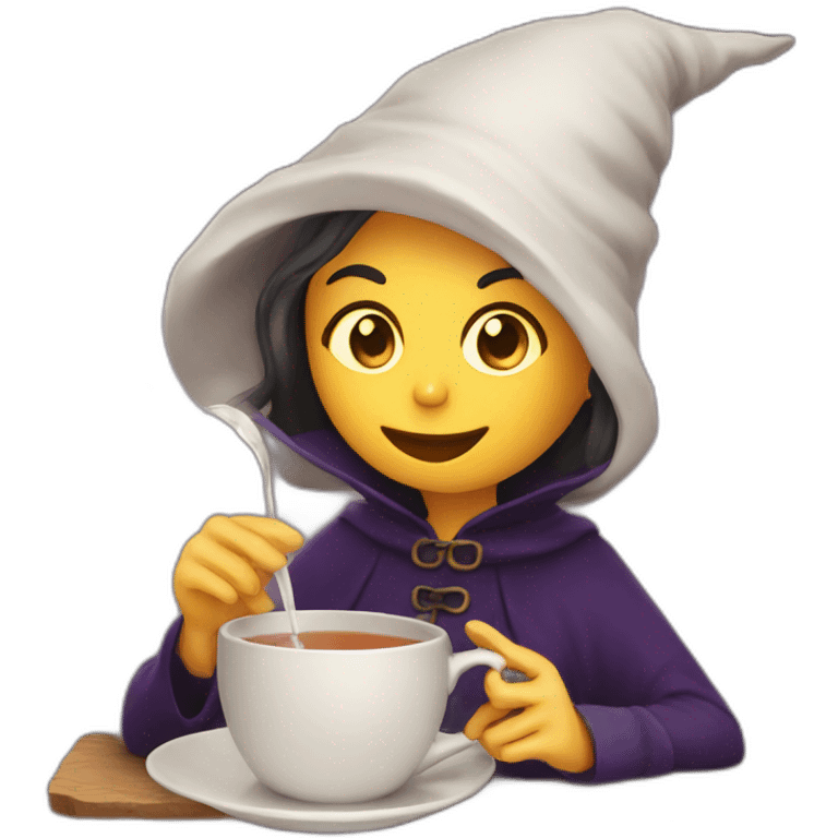 Witches have been drinking tea emoji