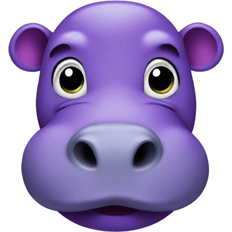 
purple hippo emoji