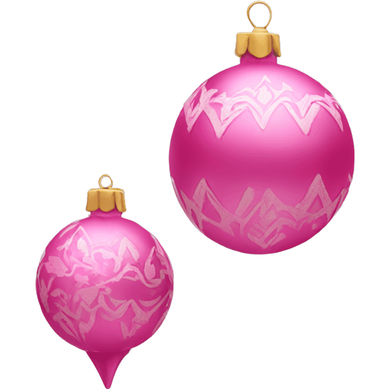 Pink ornaments emoji