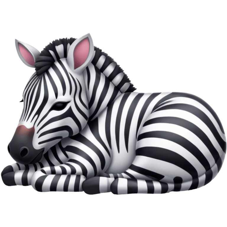 Sleeping zebra emoji