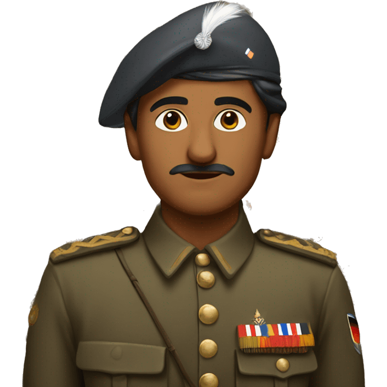 Indian dude with German Ww2 uniform emoji