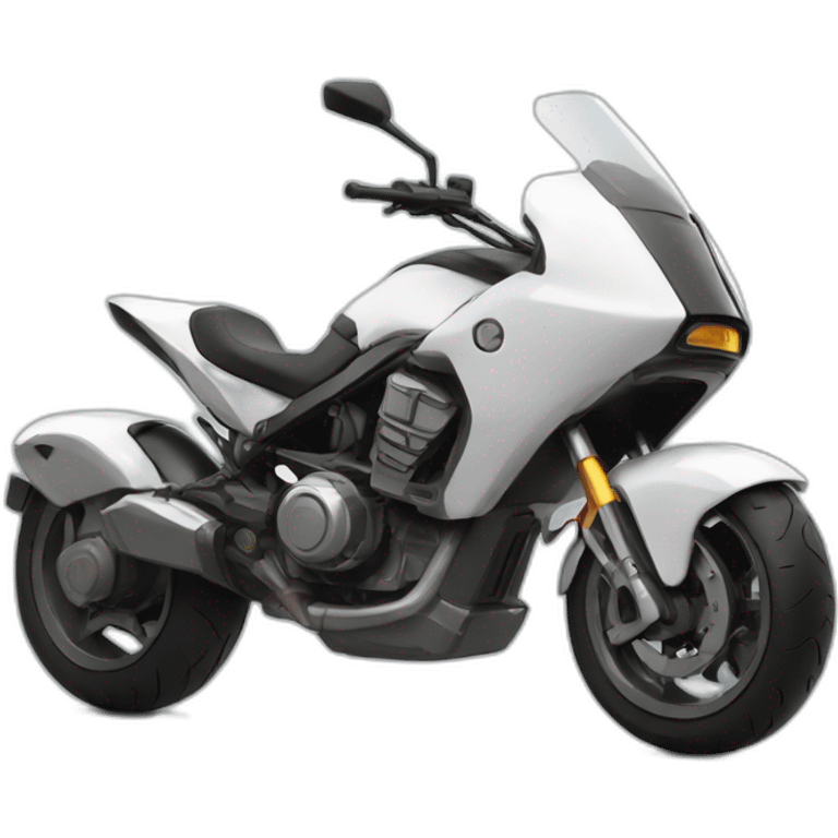 Futuristic moto without wheels in profile emoji