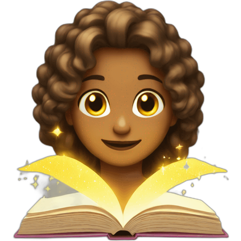 glowing sparkle book emoji