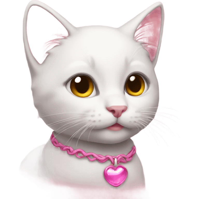 Kitty pink emoji