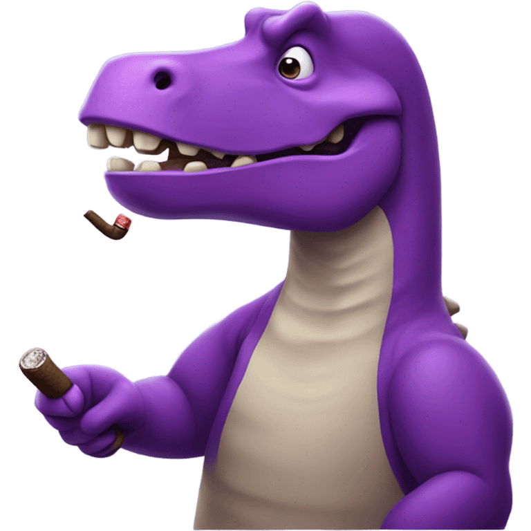 Barney cigar emoji