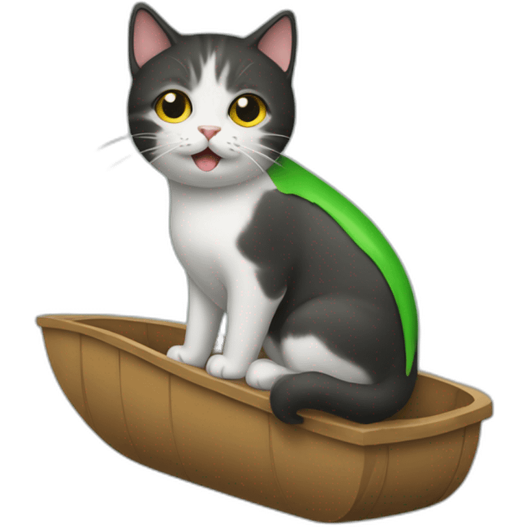 cat ride a bile emoji