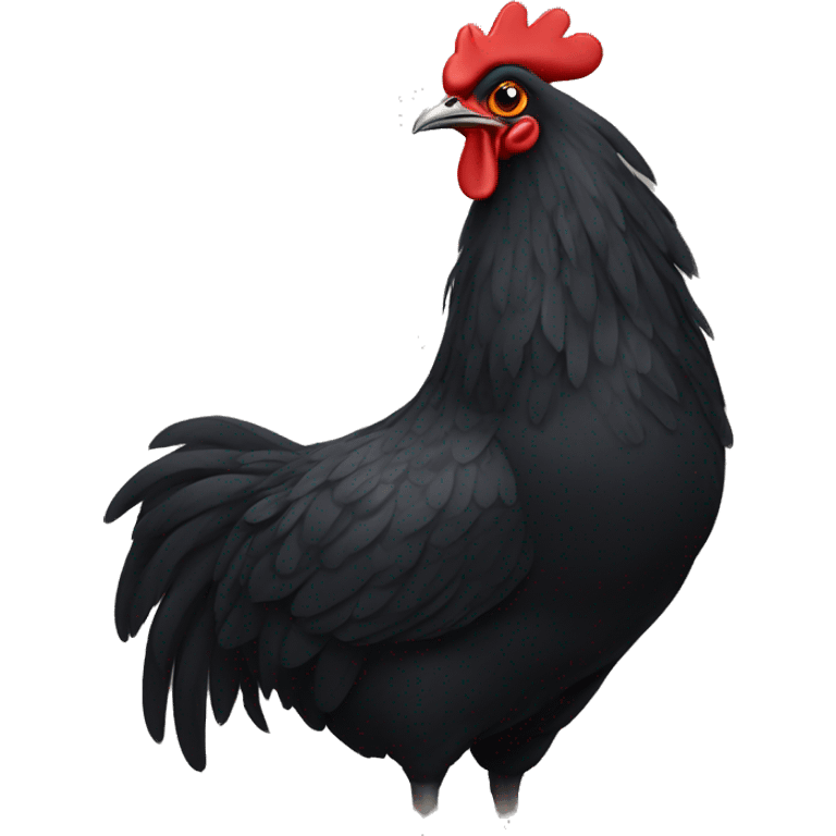 black chicken emoji