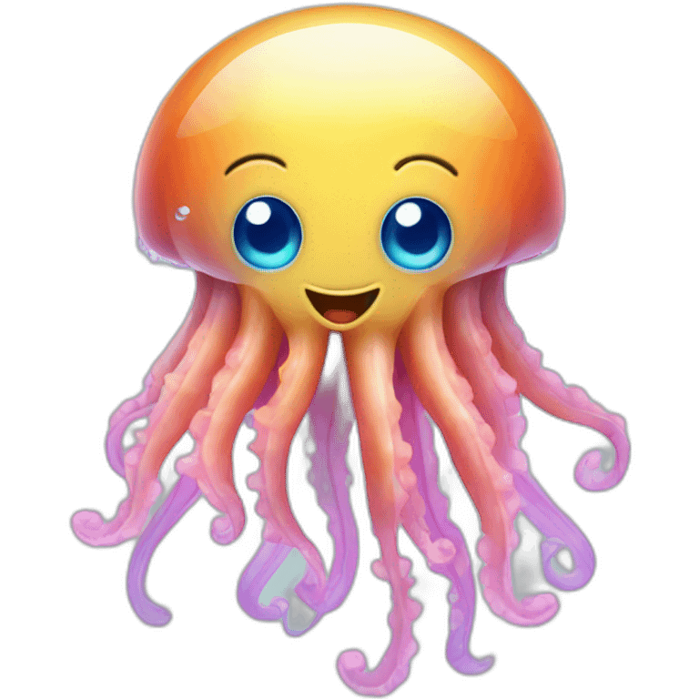  cheerful jellyfish emoji