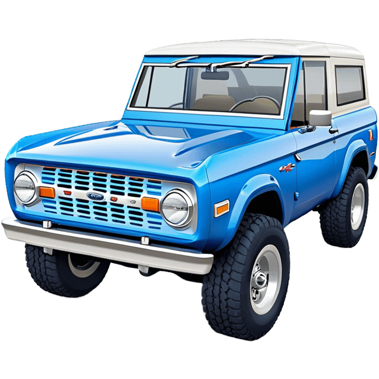 Ford Bronco - Ford (Model Year: 2021) (Iconic colour: Blue) emoji