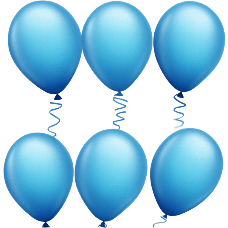 blue balloons emoji