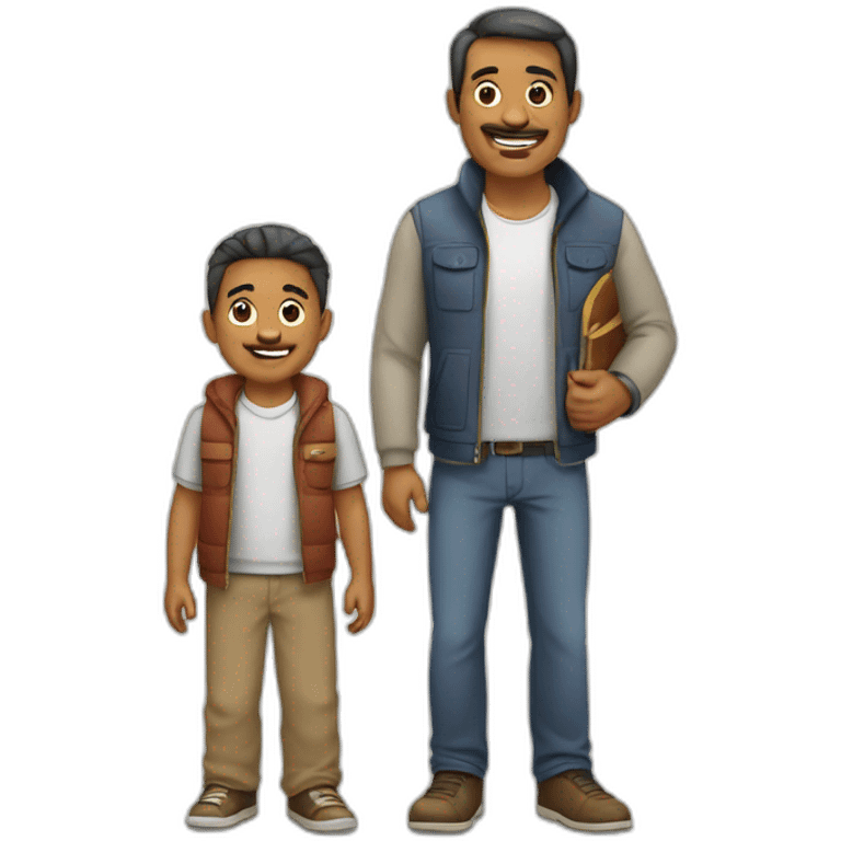 papá e hijo abrazado emoji