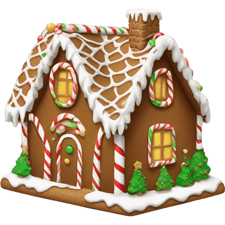 christmas gingerbread house emoji