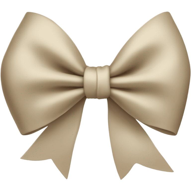 beige bow emoji