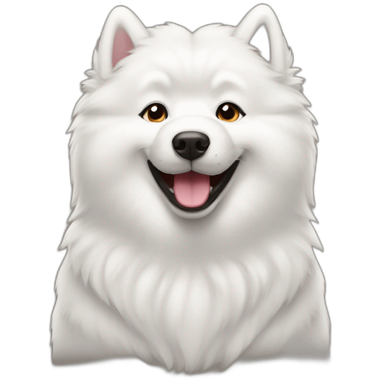 Samoyed happy emoji