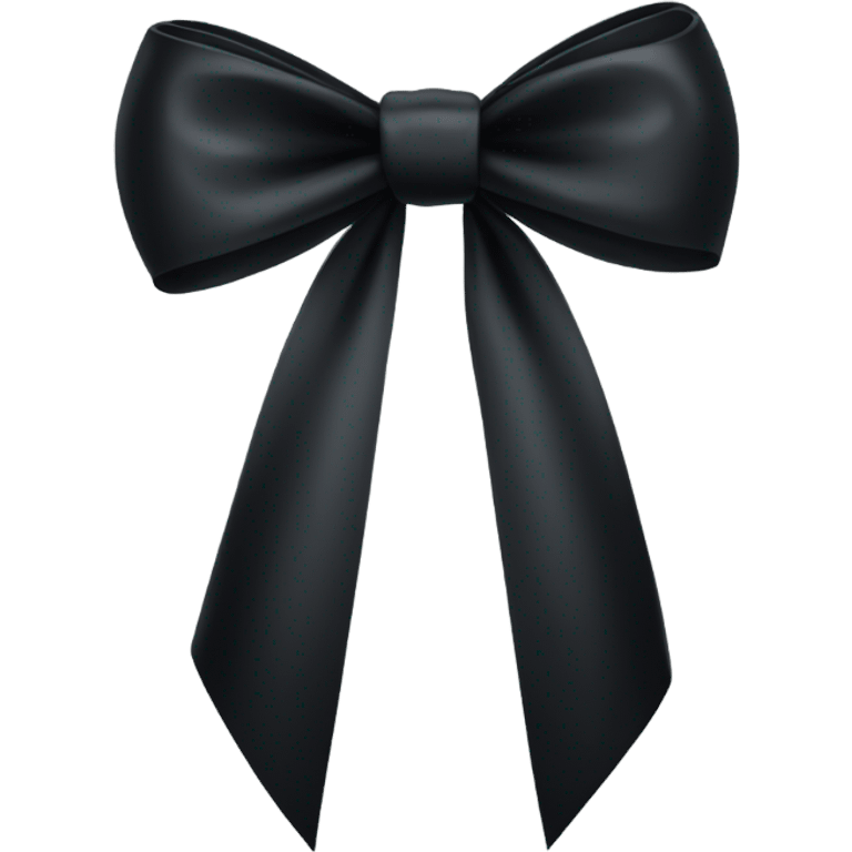 Black bow emoji