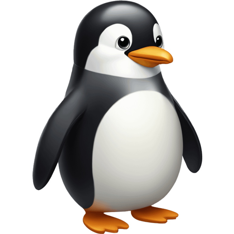 Happy penguin emoji