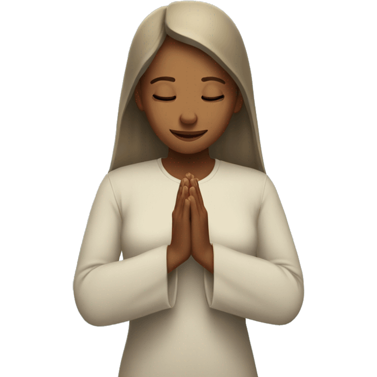 Woman praying  emoji