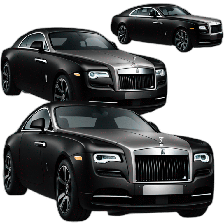 Rolls Royce wraith full black emoji