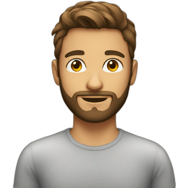 Young beard male emoji