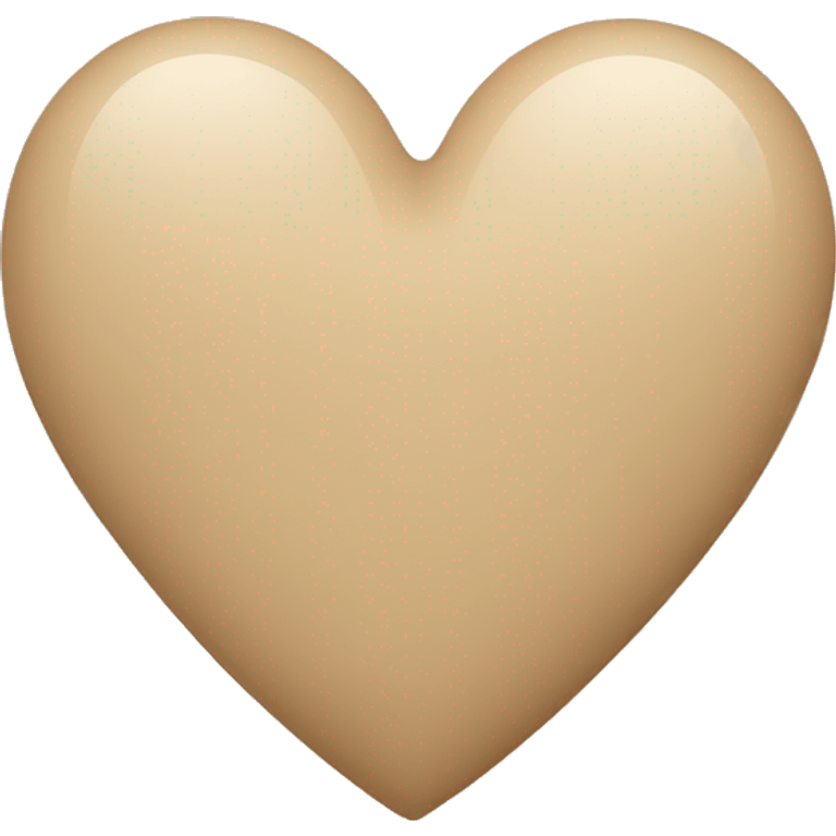 Beige heart  emoji