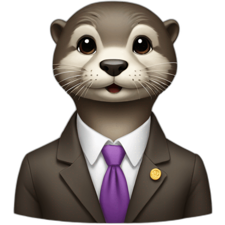 female otter president emoji