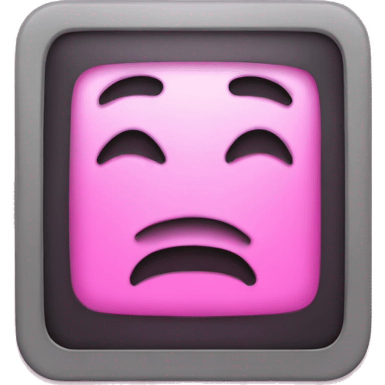 Pink computerbutton  emoji