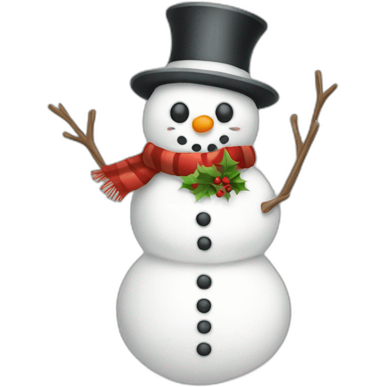 full body christmas hat snowman emoji